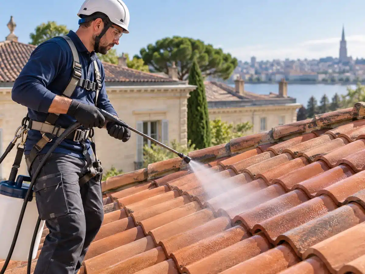 Traitement hydrofuge d’une toiture par ARD Expert Toiture